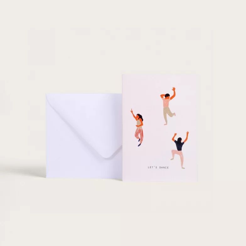 法國 season paper 祝賀卡/ Let's dance