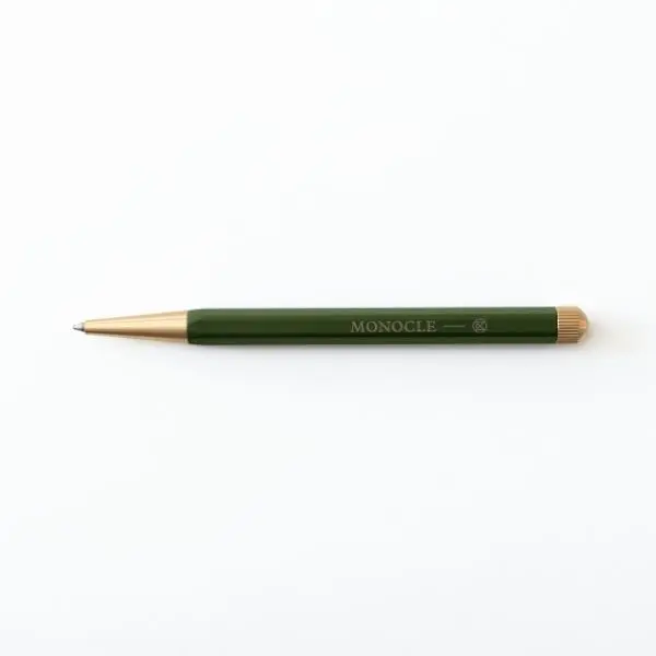 德國 LEUCHTTURM1917 X Monocle Drehgriffel Nr. 1 原子筆/ 黑色筆芯/ 橄欖綠