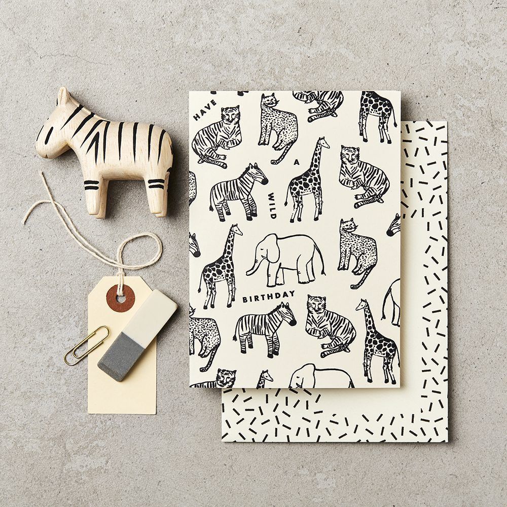 英國 Katie Leamon 生日卡/ Multi Animal B'day