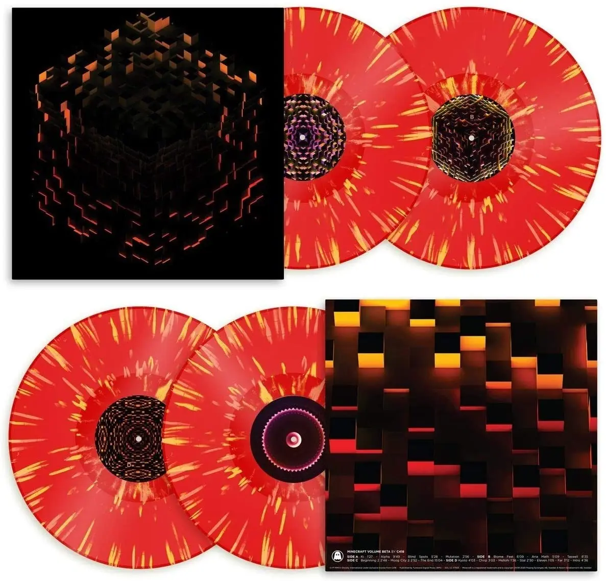 Minecraft Volume Beta (2LP/Red, Orange & Yellow Fire Splatter Vinyl)