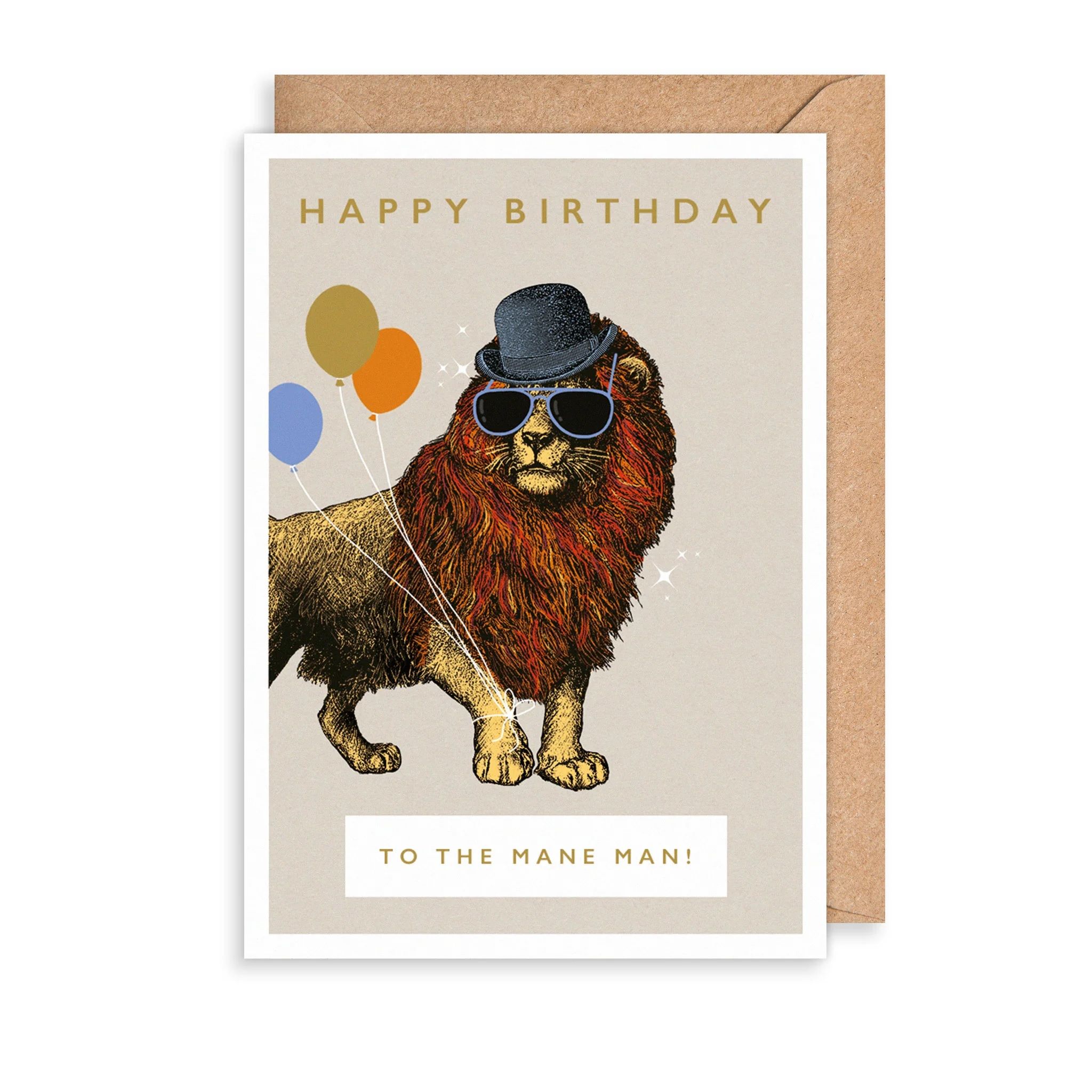 英國 ART FILE 生日卡/ The New Rock on!/ Happy Birthday to the Mane Man!