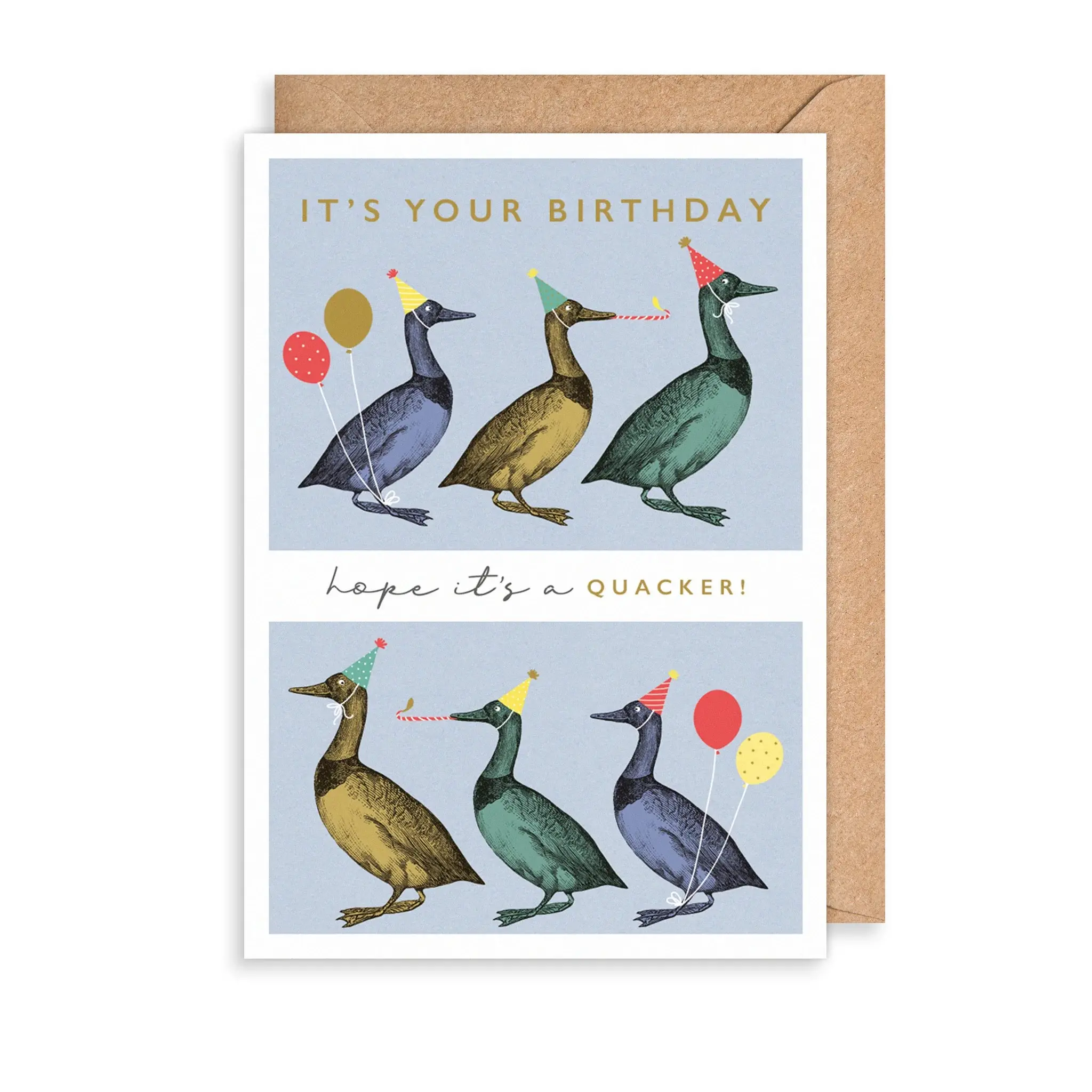 英國 ART FILE 生日卡/ The New Rock on!/ It's Your Birthday Hope It's a Quacker!