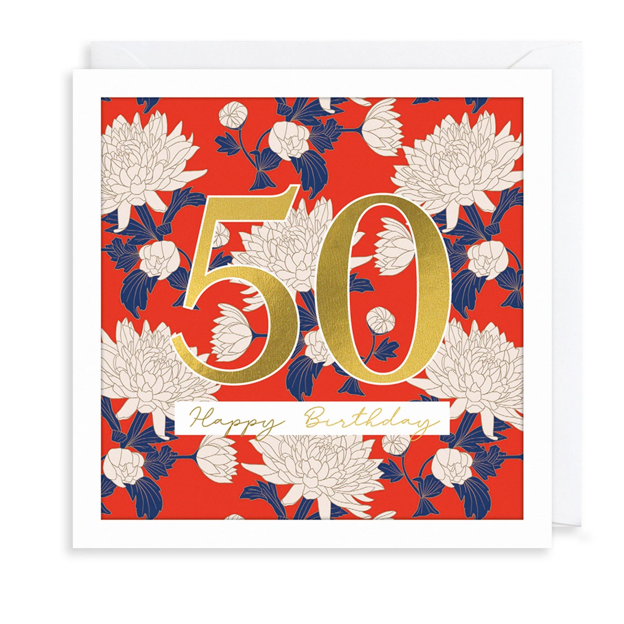 英國 ART FILE 生日卡/ 50 Happy Birthday