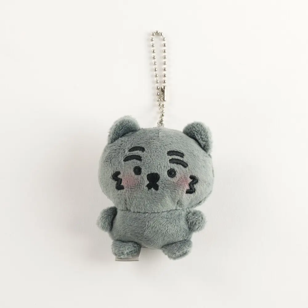 韓國 MUZIK TIGER 鑰匙圈/ Shy Face Mini Doll/ Black Tiger