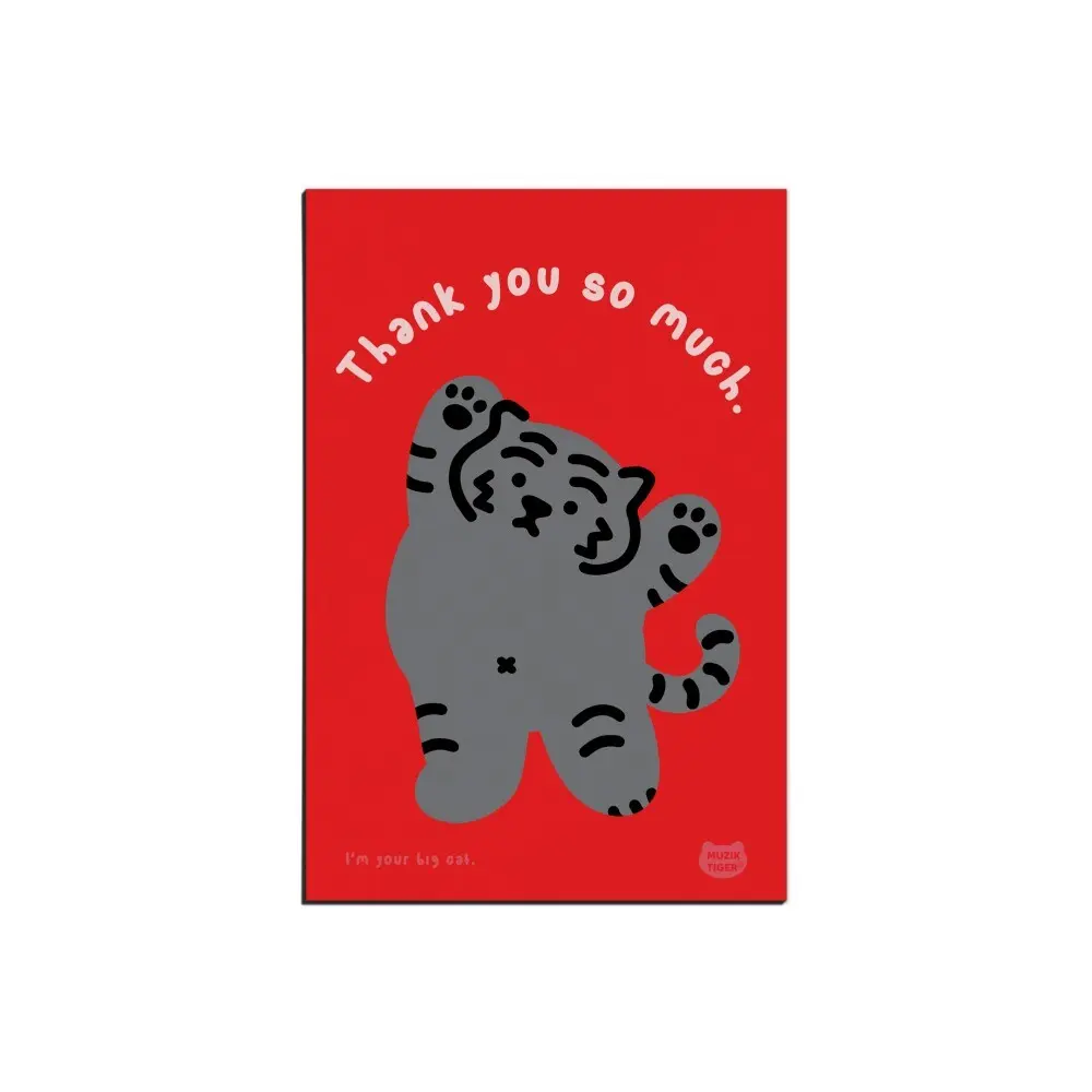 韓國 MUZIK TIGER 明信片/ Thank You So Much