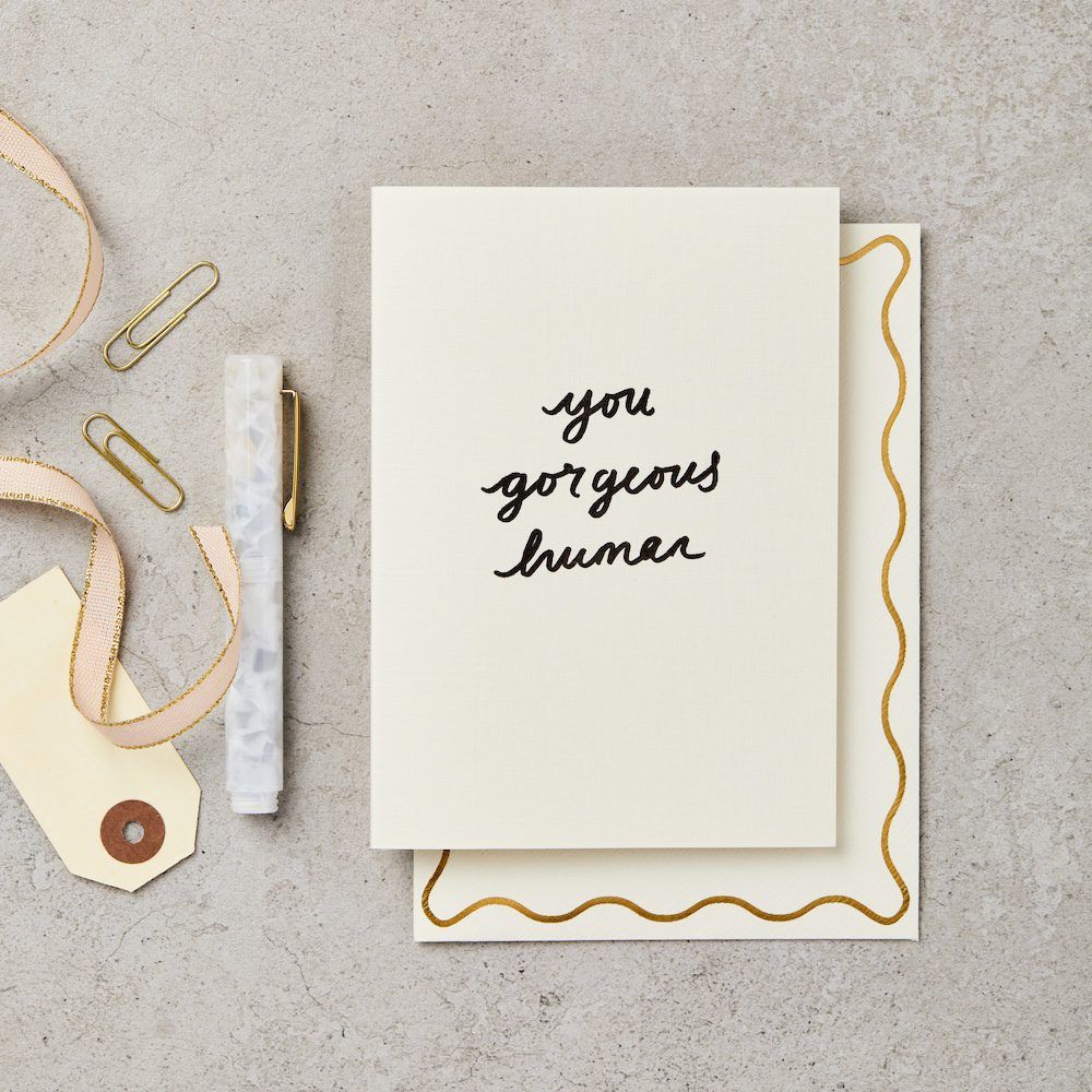 英國 Katie Leamon 情人卡/ You Gorgeous Human Handprinted