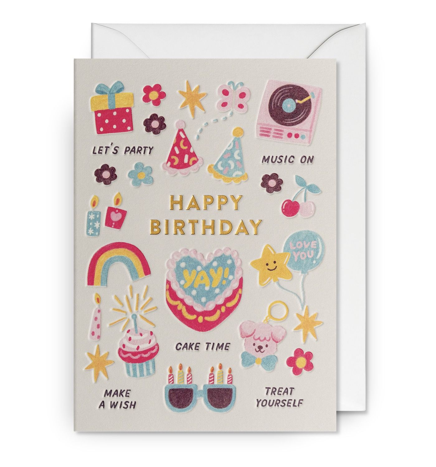 英國 LAGOM DESIGN 生日卡/ Annelies Draws/ Happy Birthday