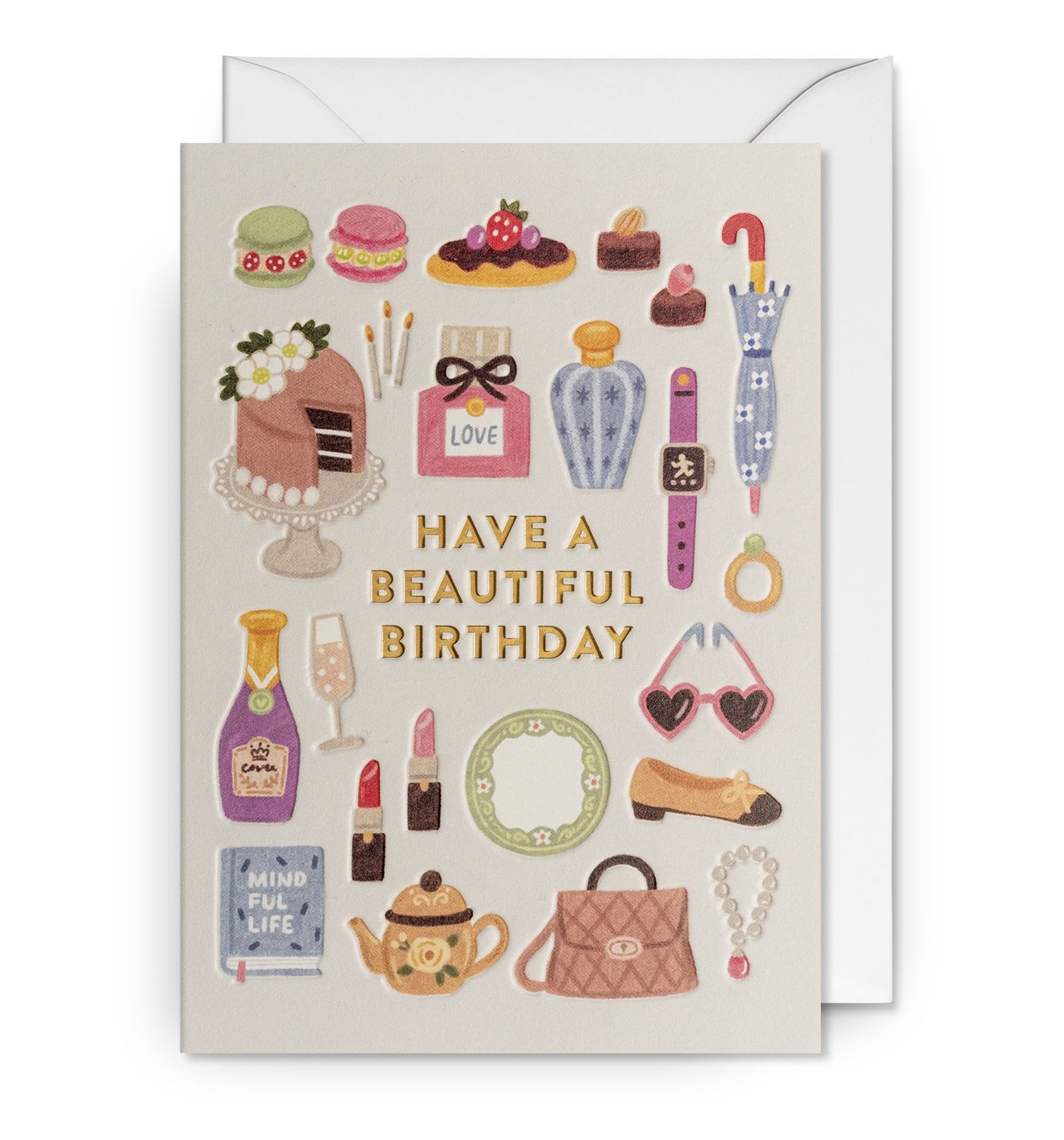 英國 LAGOM DESIGN 生日卡/ Annelies Draws/ Have a Beautiful Birthday
