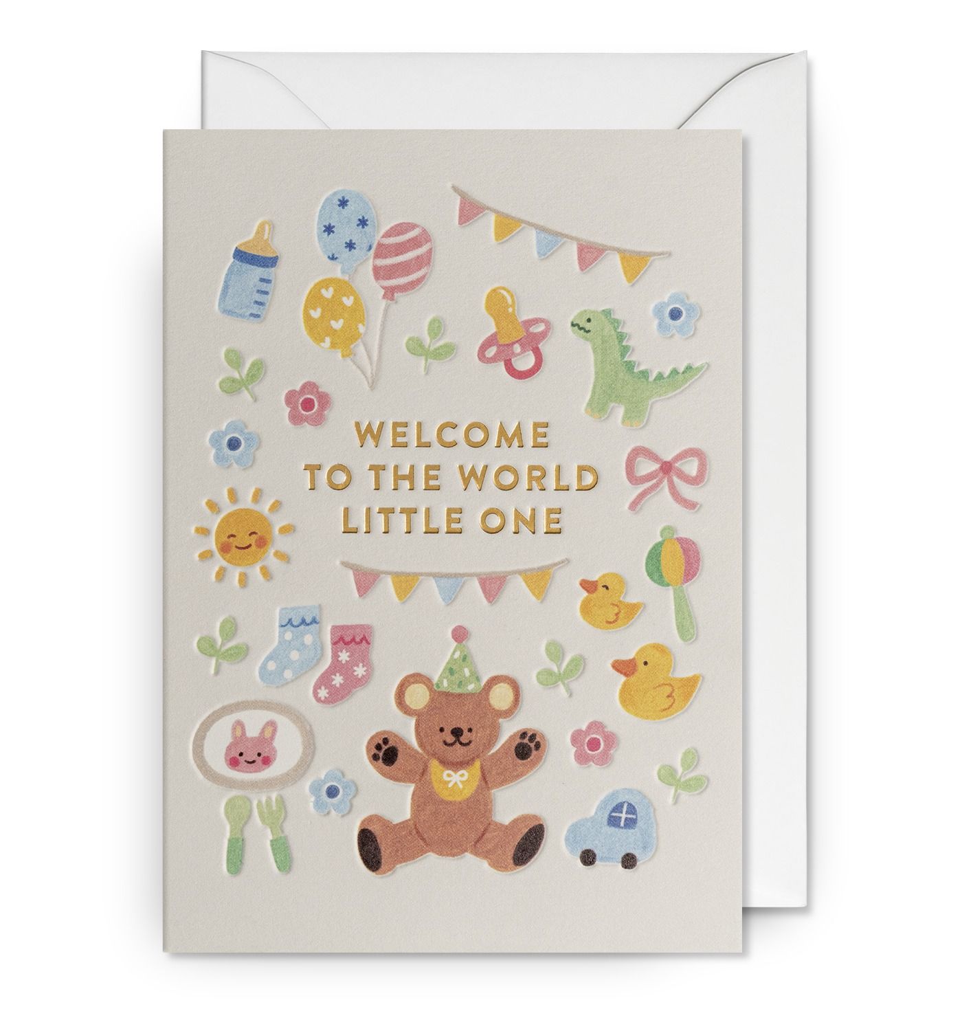 英國 LAGOM DESIGN 寶寶卡/ Annelies Draws/ Welcome to the World Little One