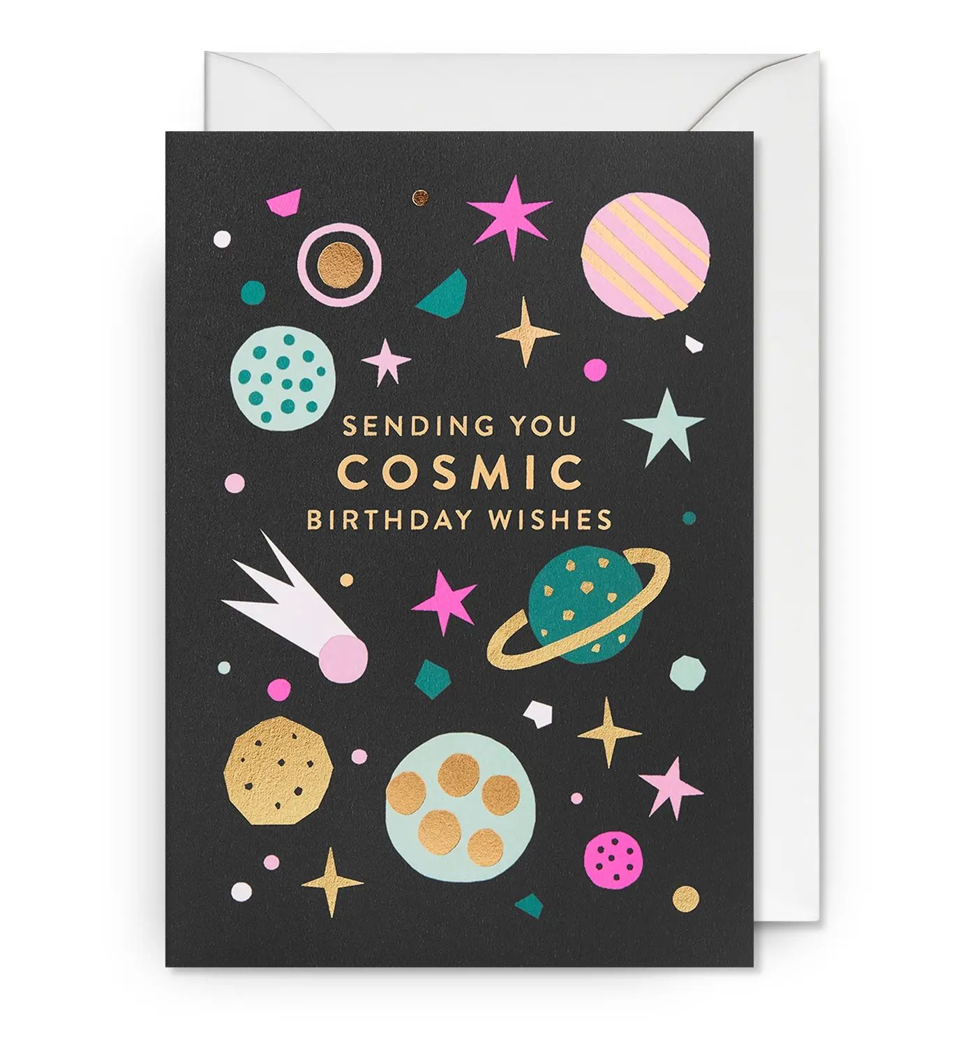 英國 LAGOM DESIGN 生日卡/ Ekaterina Trukhan/ Cosmic Birthday Wishes