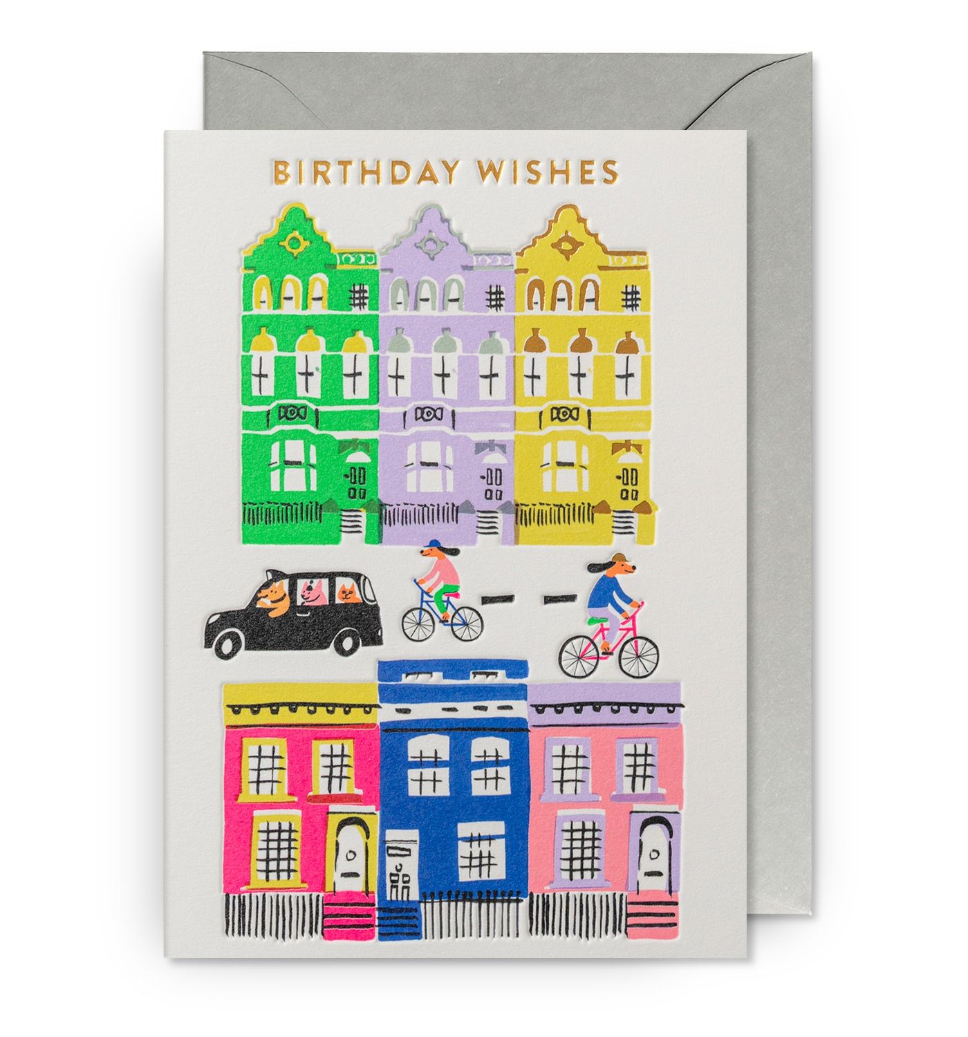 英國 LAGOM DESIGN 生日卡/ Jenny Bowers/ Birthday Wishes - London Houses
