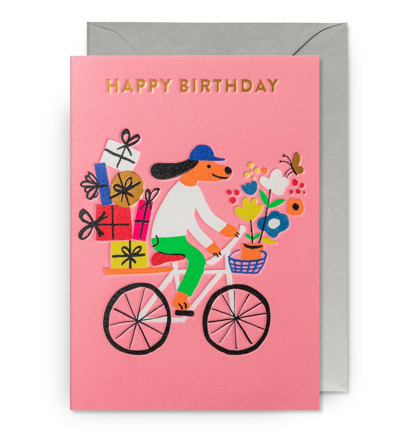英國 LAGOM DESIGN 生日卡/ Jenny Bowers/ Happy Birthday - Bike