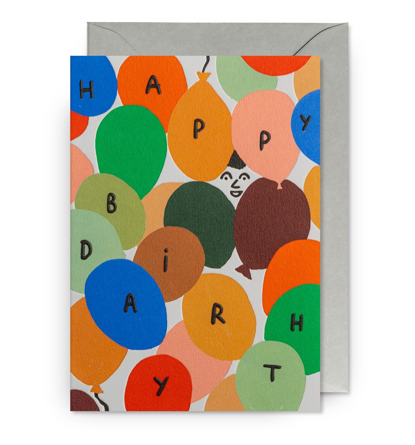 英國 LAGOM DESIGN 生日卡/ Marie Assenat/ Happy Birthday Balloons