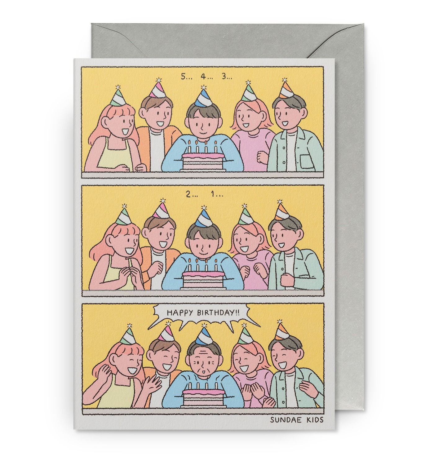 英國 LAGOM DESIGN 生日卡/ Sundae Kids/ Happy Birthday - Candles