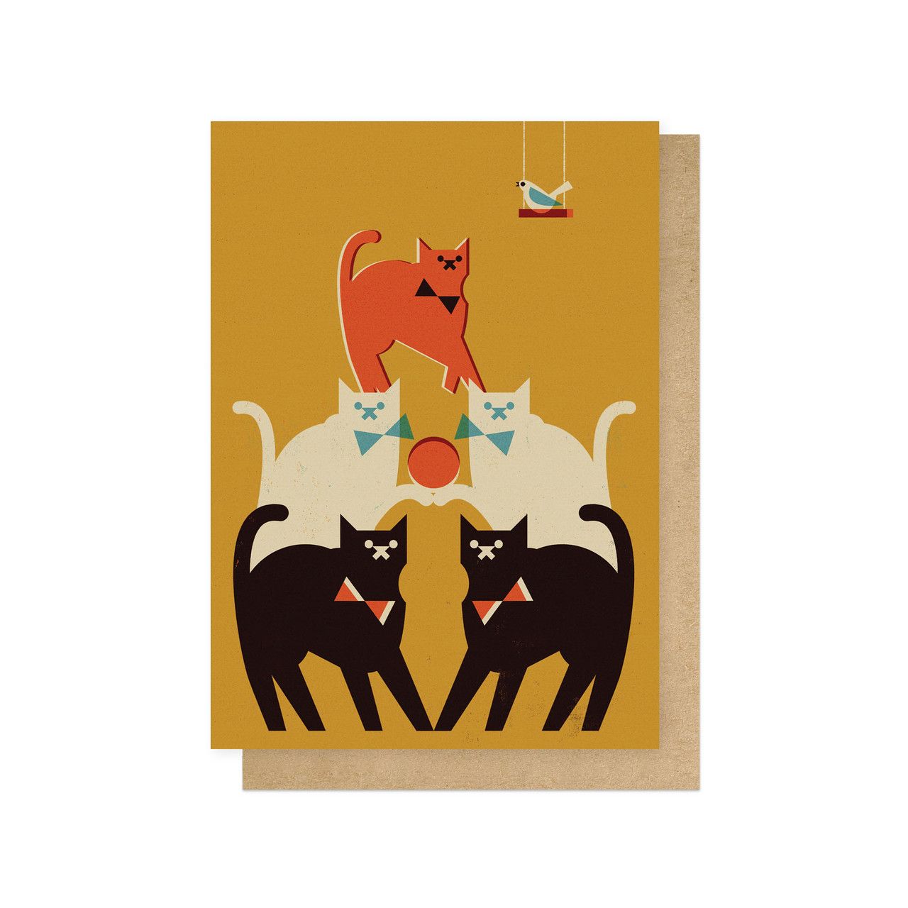 英國 EAST END PRINTS 萬用卡/ Christina Hagerfors/ Pyramid of Cats
