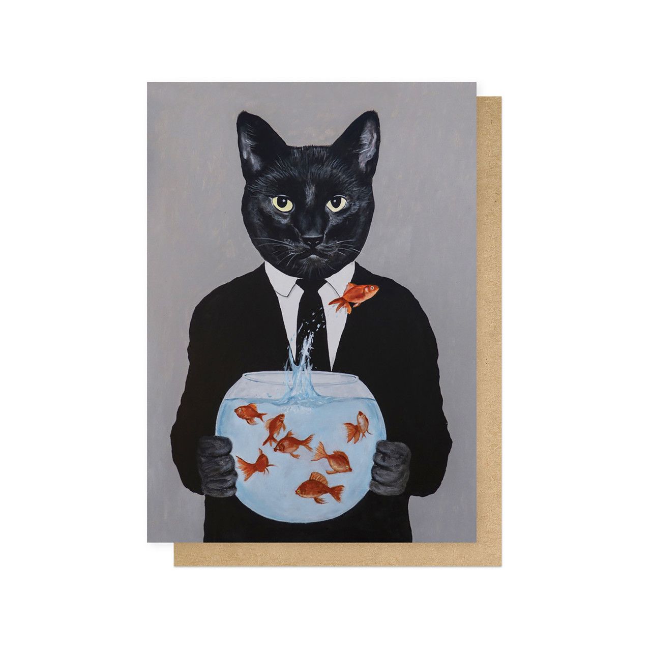 英國 EAST END PRINTS 萬用卡/ Coco De Paris/ Cat with Fishbowl
