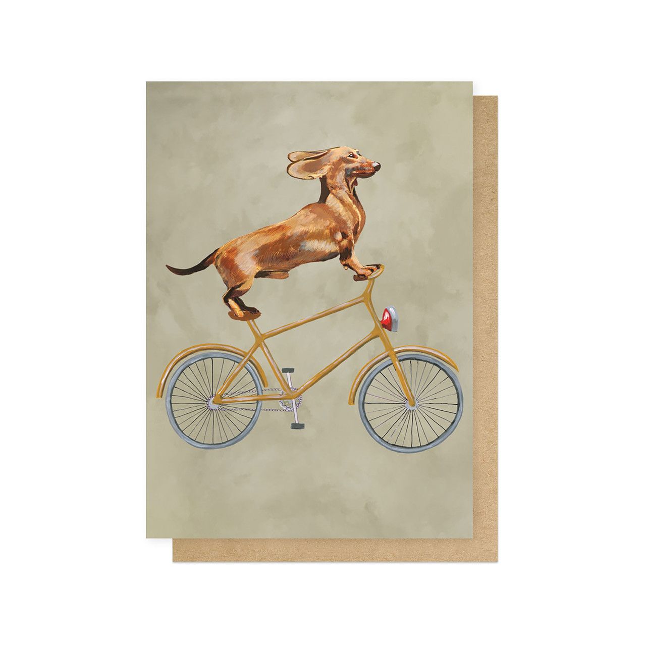 英國 EAST END PRINTS 萬用卡/ Coco De Paris/ Dachshund on Bicycle