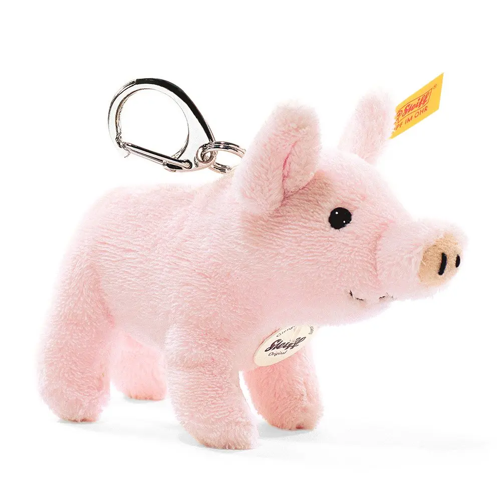 Steiff金耳釦泰迪熊吊飾/ Pig小豬