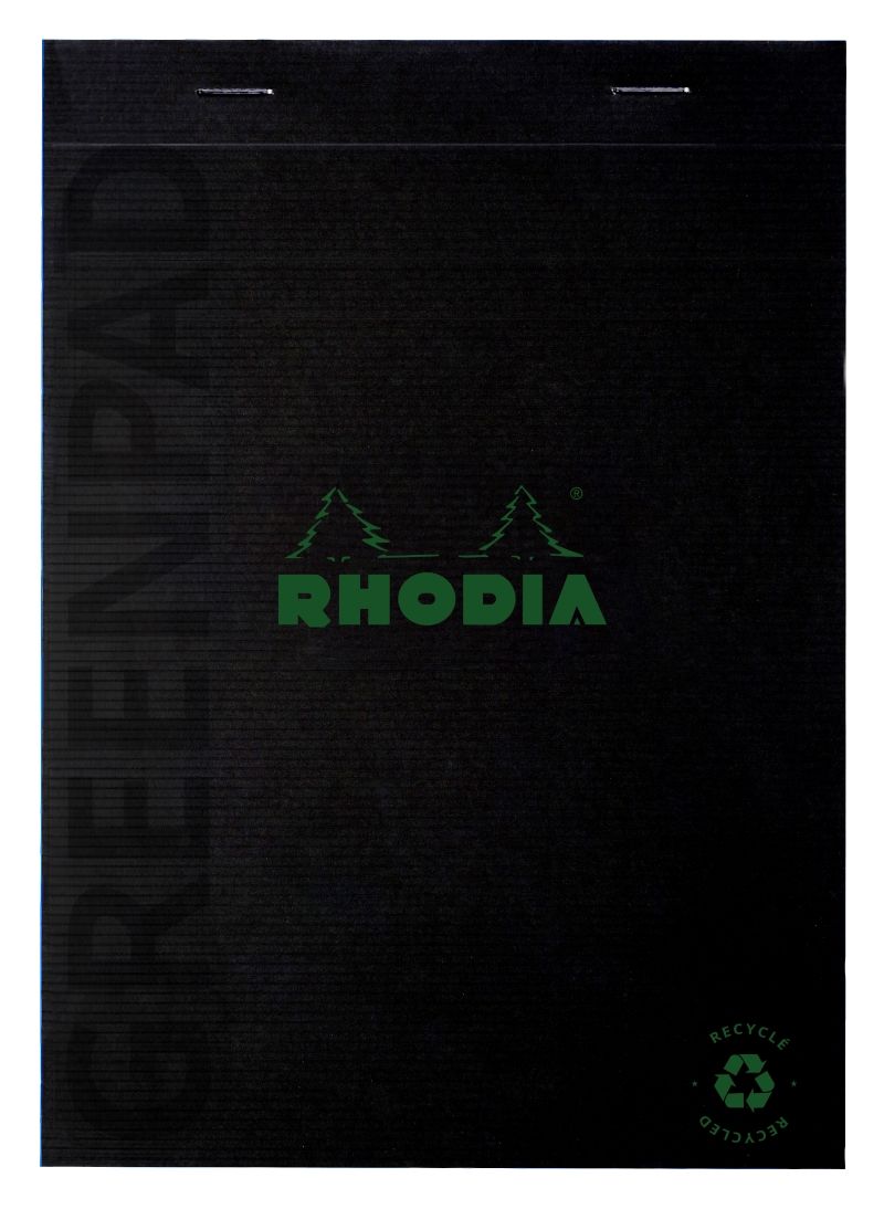 法國RHODIA Greenactive Greenpad上掀式騎馬釘方眼筆記本/ A5