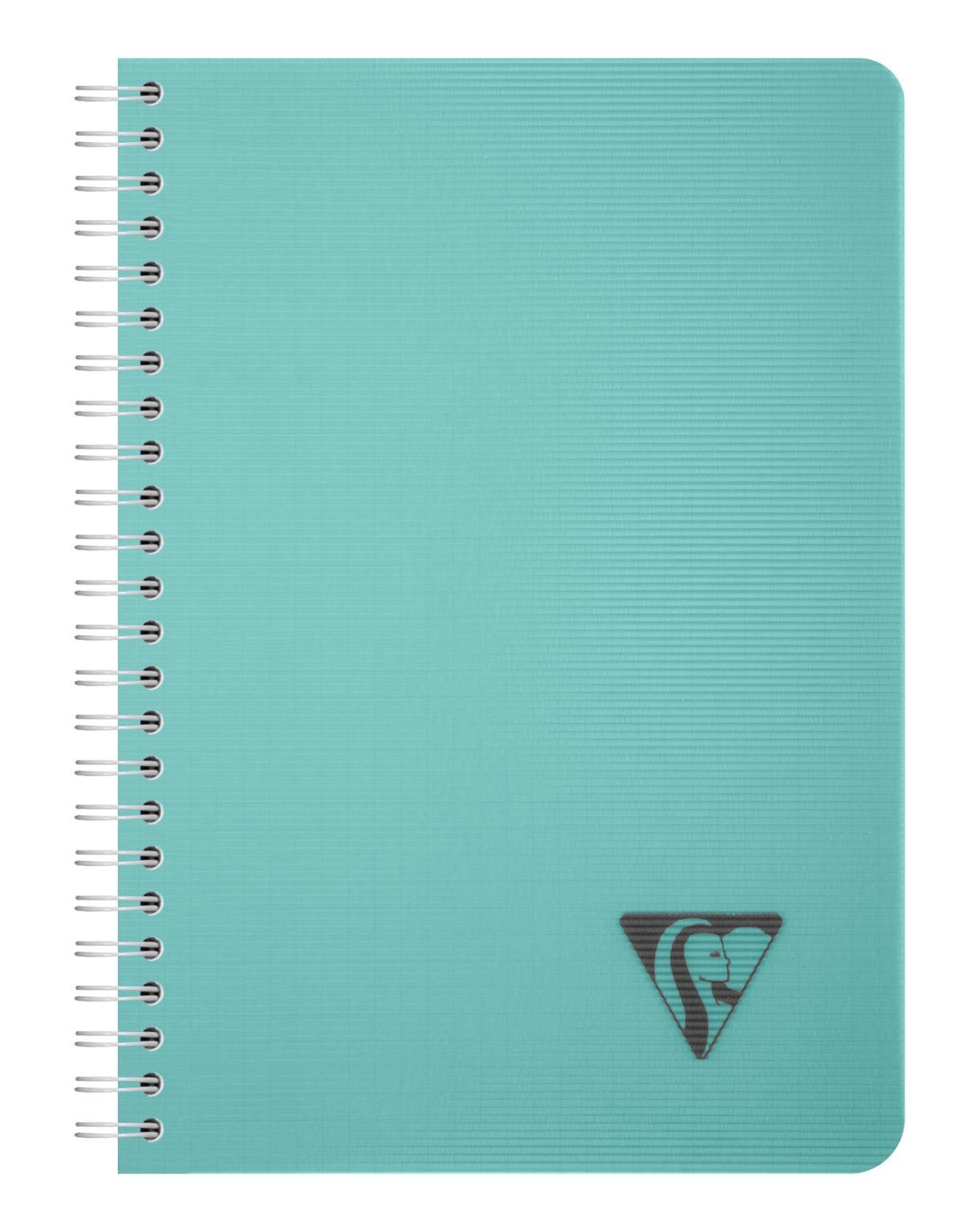 法國 Clairefontaine Linicolor 羅紋防潑水軟殼線圈筆記本/ 方眼/ A5/ 180頁/ 冰島藍湖