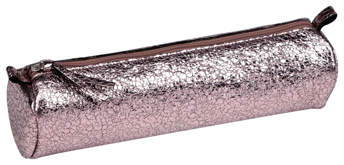 法國 Clairefontaine Celestial Leather 小羊皮革筆袋/ Laser Alba/ 圓柱狀