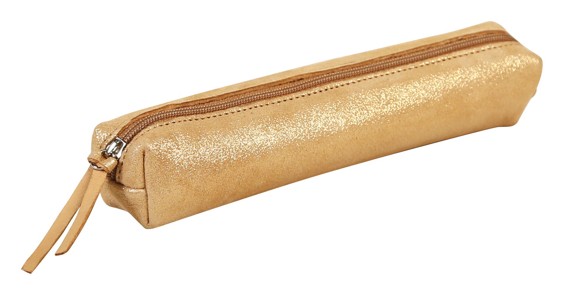 法國 Clairefontaine Celestial Leather SLIM 小羊皮革筆袋/ Disco Gold