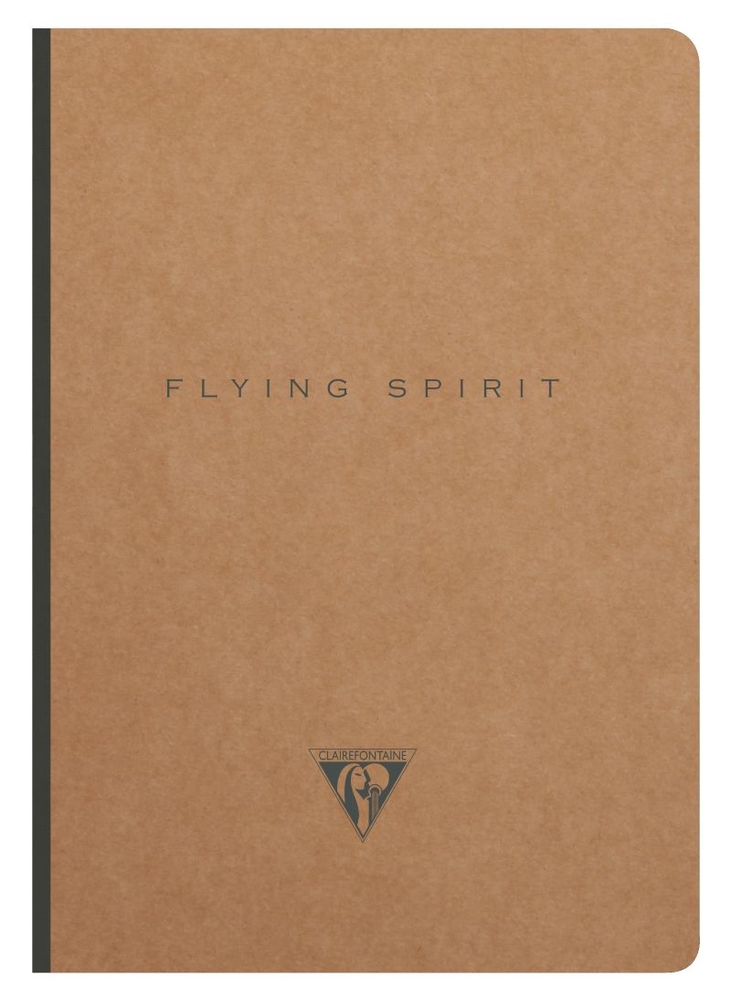 法國 Clairefontaine Flying Spirit 布面裝訂橫線筆記本/ A5/ 卡其色/ 隨機出貨