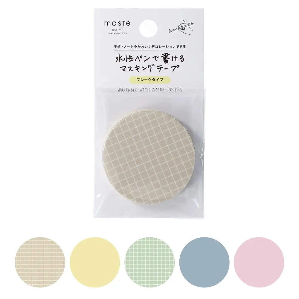 日本 MARK'S maste 水性筆可書寫紙膠帶/ 便利貼款/ 圓形/ A