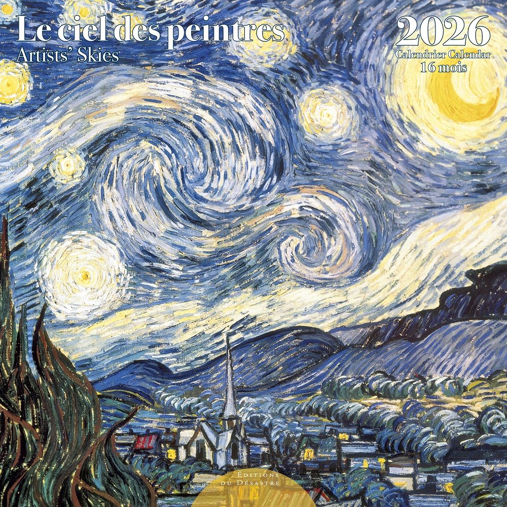 2026法國EDITIONS DU DESASTRE 掛曆/ Artists' Skies
