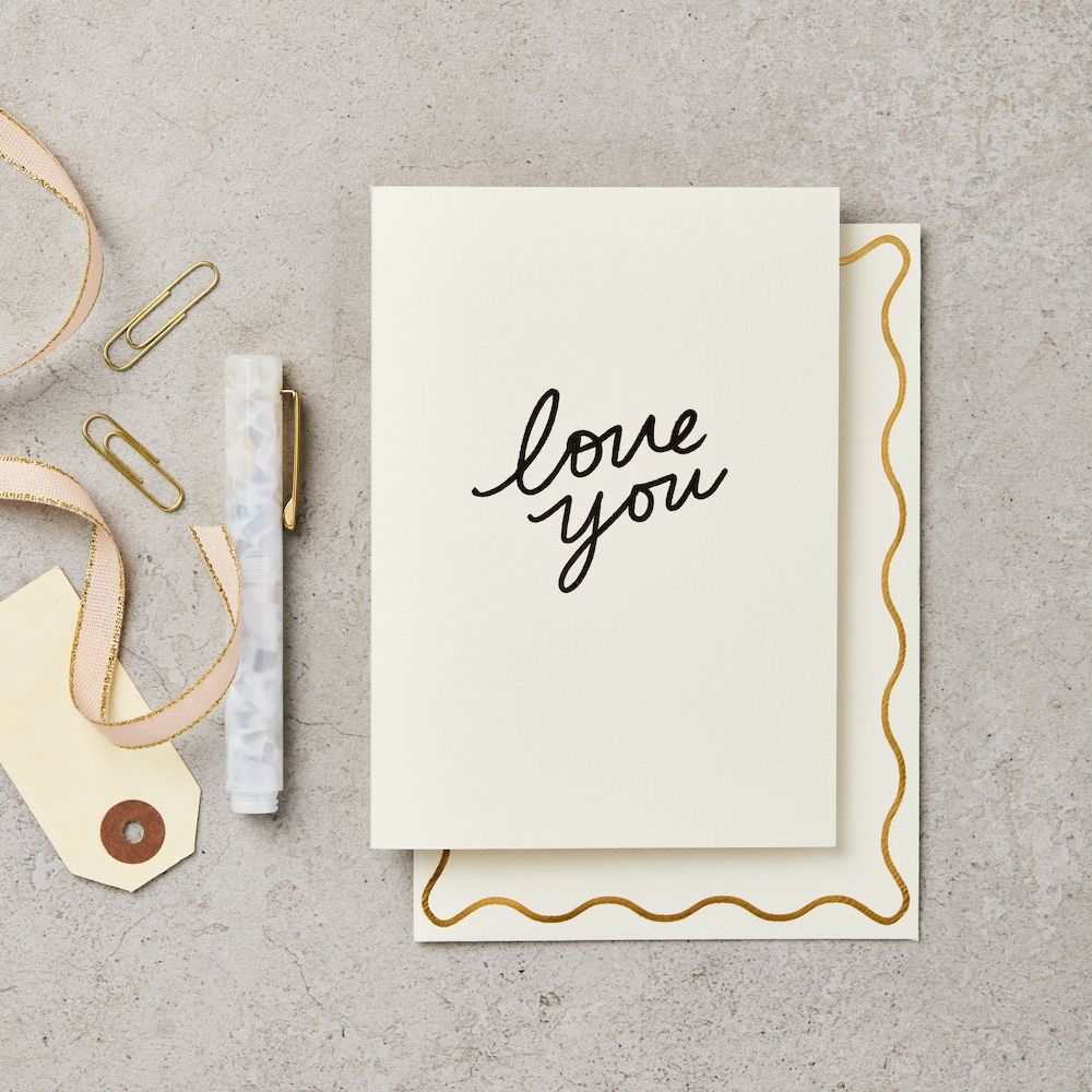 英國 Katie Leamon 情人卡/ Handwritten Love You