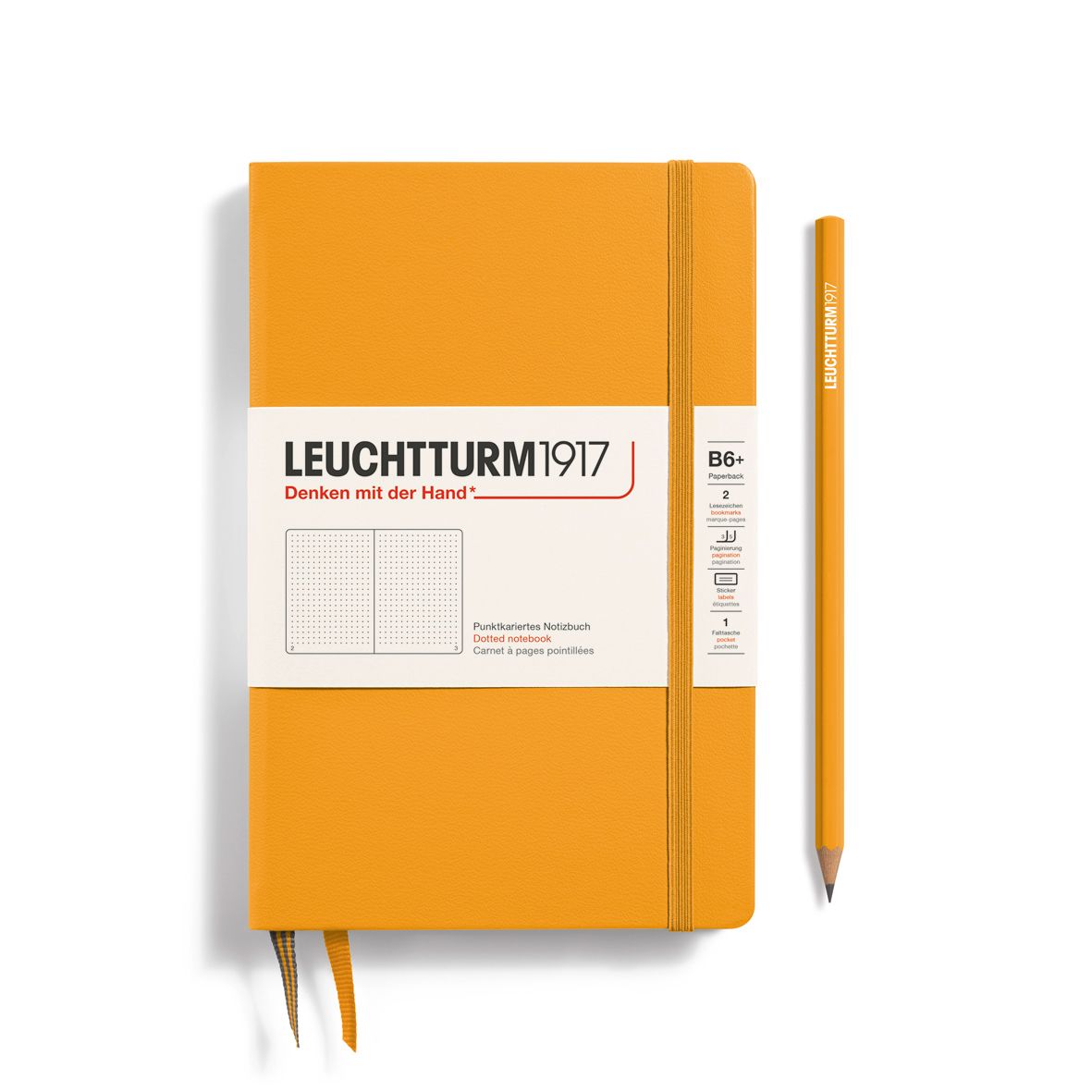 德國 LEUCHTTURM1917 硬殼筆記本/ B6+/ 日出/ 方點