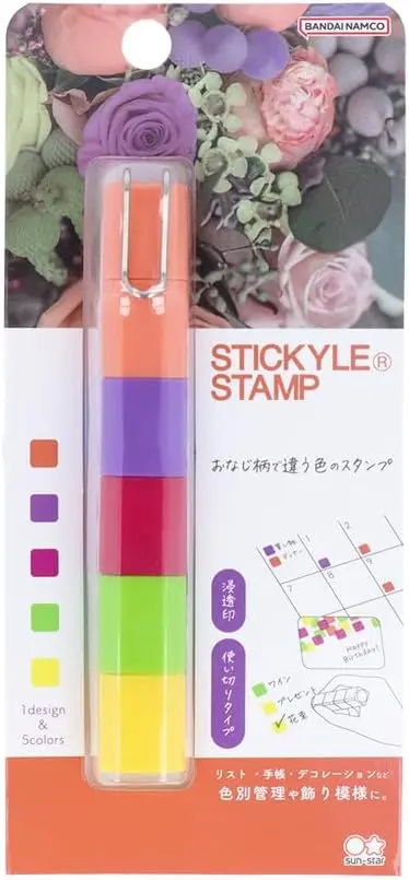日本 sun-star Stickyle 印章/ 夢中的花束