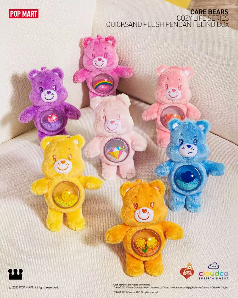 POP MART Care Bears Cozy Life系列流沙毛絨掛件盲盒/ 6入盒裝