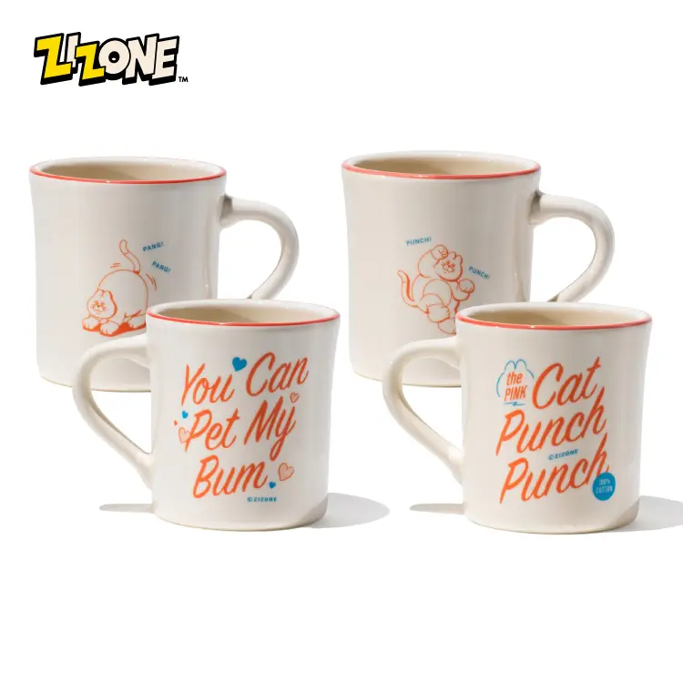 韓國 STUDIO ORIGIN ZIZONE 復古馬克杯/ LOVELY PINGO/ 330ml/ 2入組