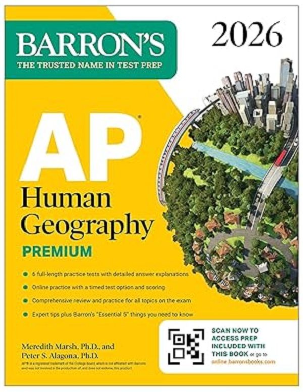 AP Human Geography Premium, 2026: Prep Book with 6 Practice Tests+ Comprehensive Review+Online Practice