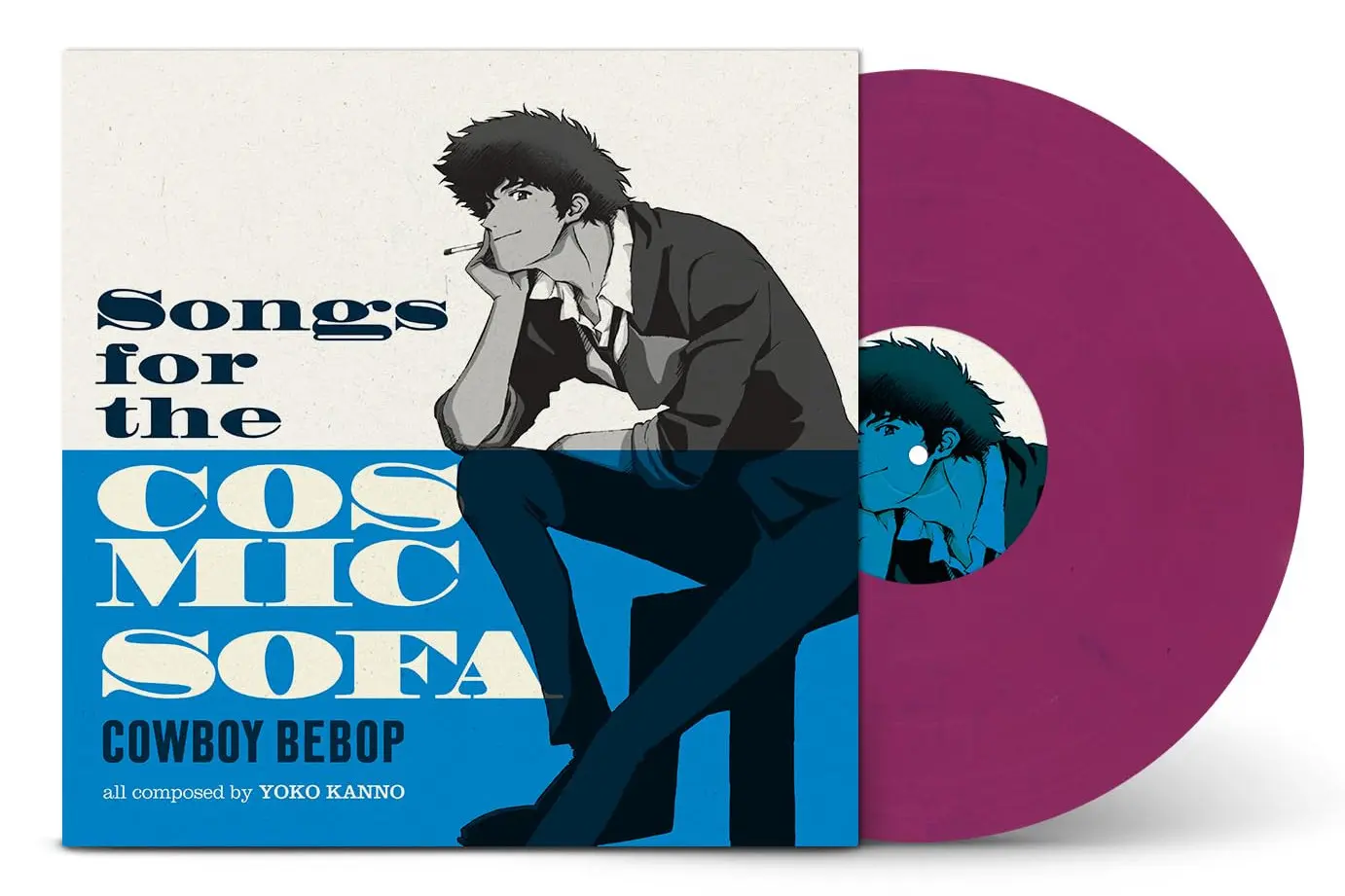 Cowboy Bebop: Songs For The Cosmic Sofa (LP/Pink & Dark Blue Marbled Vinyl)