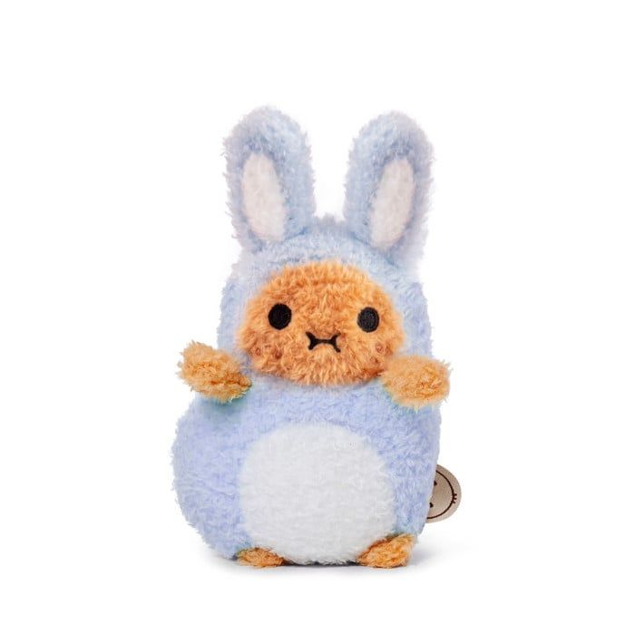英國noodoll 迷你坐姿毛絨玩偶/ Ricespud Rabbit/ Blue