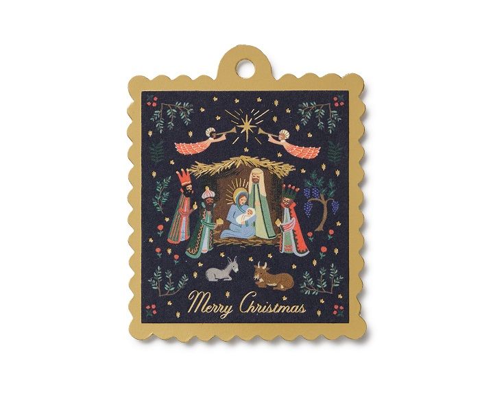 美國RIFLE PAPER 聖誕禮物吊卡/ Nativity