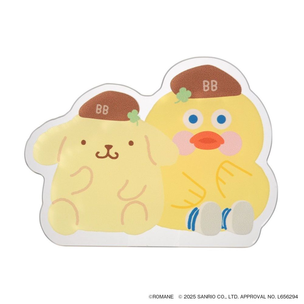 日本 MARK'S Brunch Brother X Sanrio 壓克力夾/ 鴨子 X 布丁狗