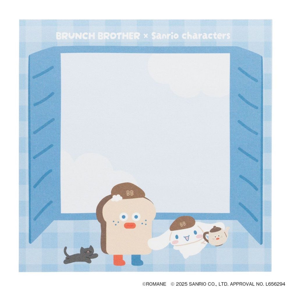日本 MARK'S Brunch Brother X Sanrio 便條紙/ 吐司 X 大耳狗喜拿