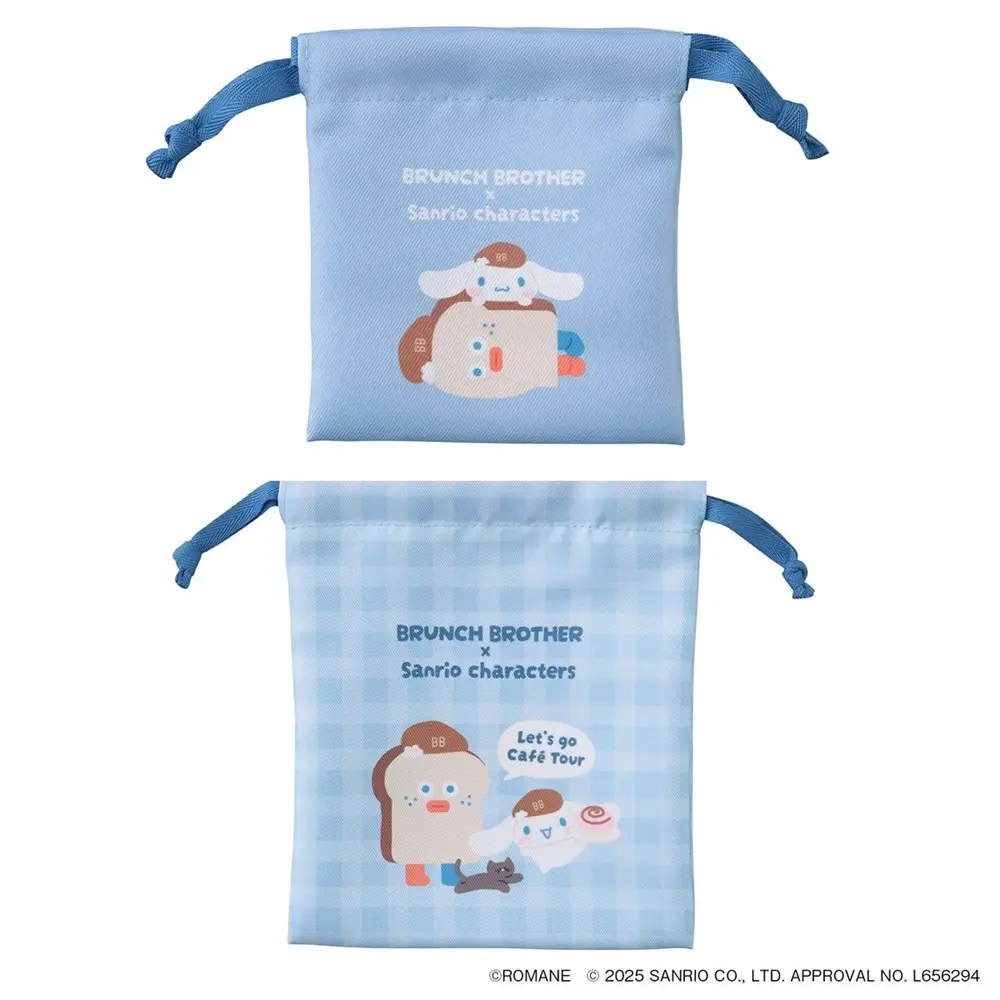 日本 MARK'S Brunch Brother X Sanrio 束口袋組/ 吐司 X 大耳狗喜拿/ 2入
