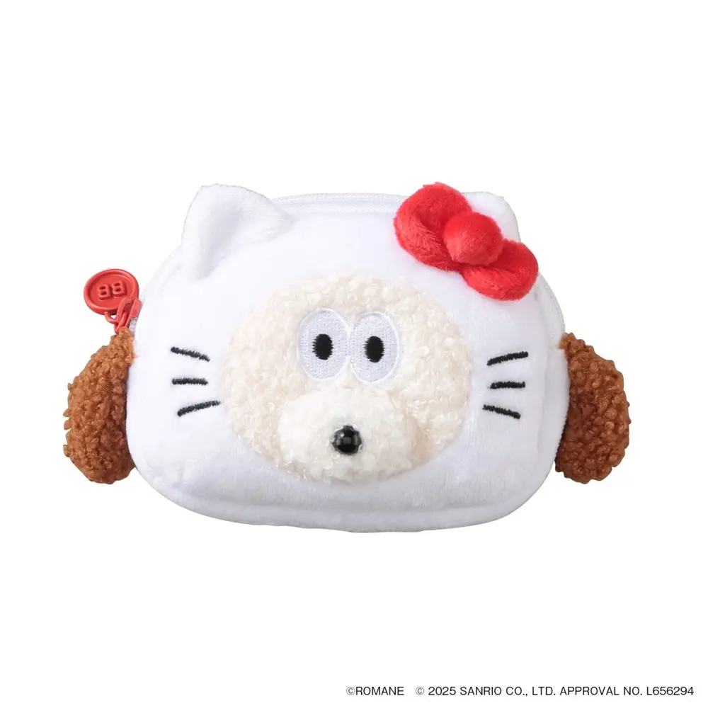 日本 MARK'S Brunch Brother X Sanrio 臉臉收納袋/ 小狗 X Hello Kitty