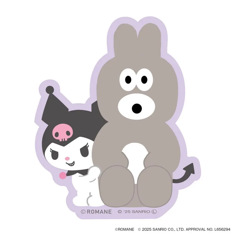 日本 MARK'S Brunch Brother X Sanrio PVC貼紙/ 兔子 X Kuromi