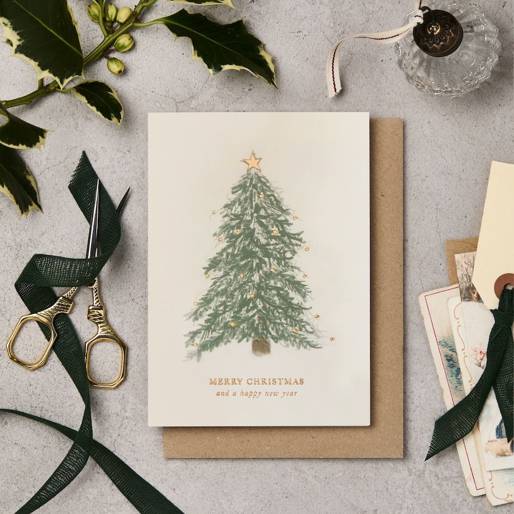 英國 Katie Leamon 聖誕卡/ Tree & Lights