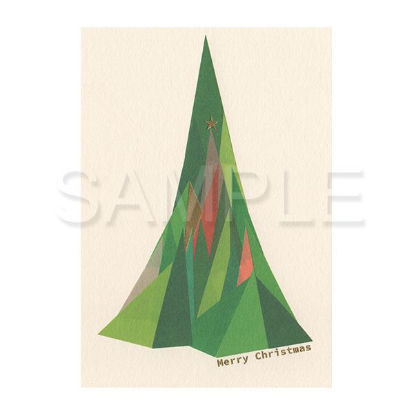 【誠品獨家】日本 7 days cards 聖誕明信片/ 聖誕樹/ 綠