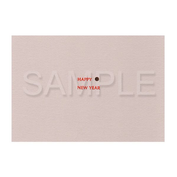 【誠品獨家】日本 7 days cards 新年明信片/ Happy New Year/ 燙金圓點
