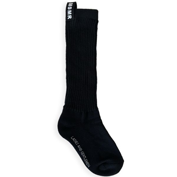 韓國 MSMR 中筒襪/ Clare Tape Crew Socks/ 黑/ 禮物套組