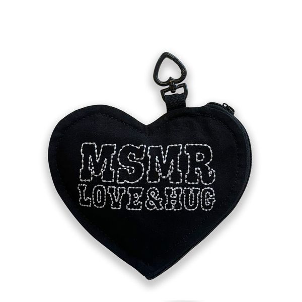 韓國 MSMR 收納包/ Heart Pouch/ 黑/ 禮物套組