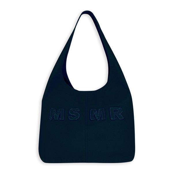 韓國 MSMR 托特包/ Patch Logo Tote Bag/ 海軍藍