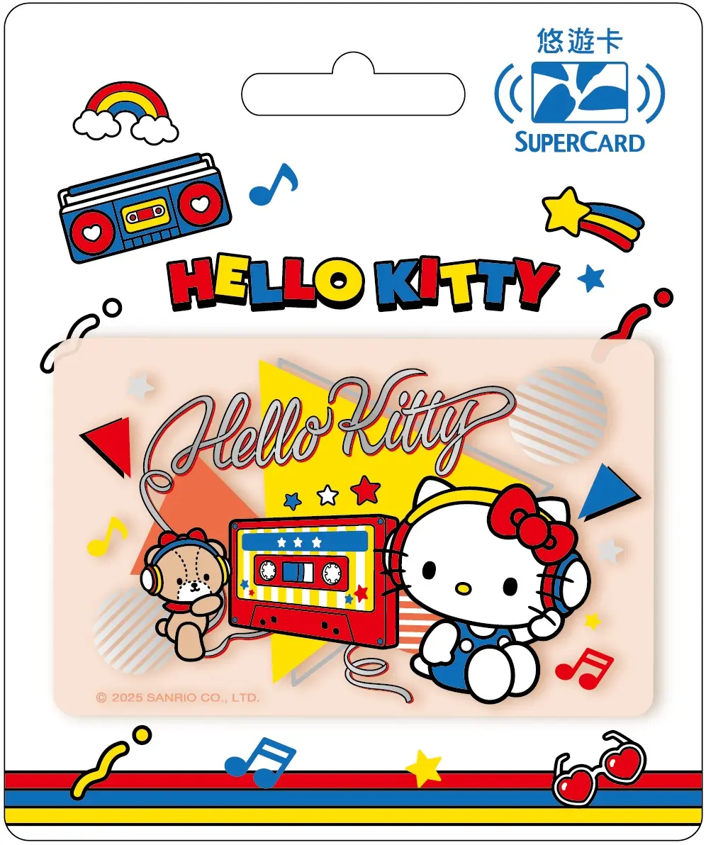 三麗鷗街頭音樂SuperCard悠遊卡/ HELLO KITTY/ 透明【委託代銷】